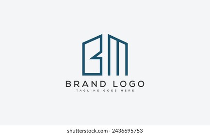 Diseño de la plantilla del vector del logotipo de la letra MB para la marca.
