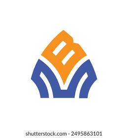 Vector de diseño de logotipo MB de carta, MB INITIAL, MB business 