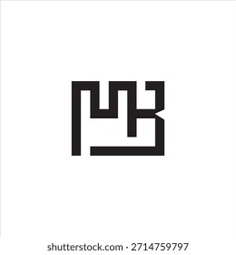 Letter MB logo vector template.