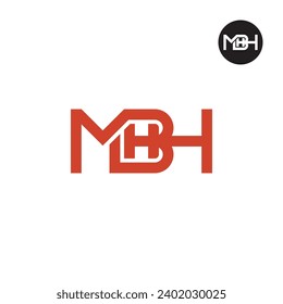 Letter MBH Monogram Logo Design