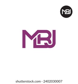 Logo-Design des Letter MBJ Monogram