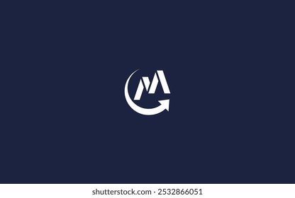 Letter mc with arrow logo icon design vector design template inspiration