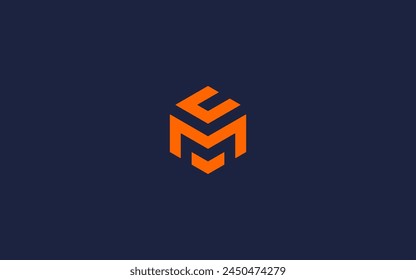 letter mc with hexagon logo icon design vector design template inspiration