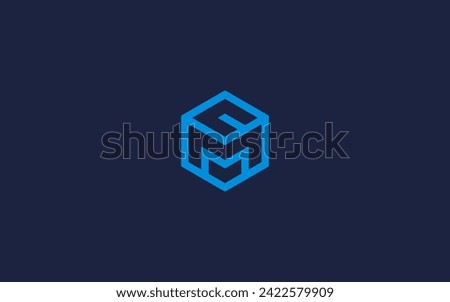 letter mc with hexagon logo icon design vector design template inspiration