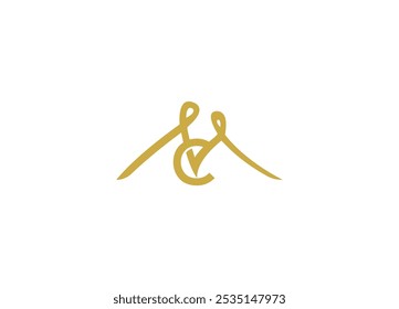 Letter MC logo design Initial vector Custom brand logo template