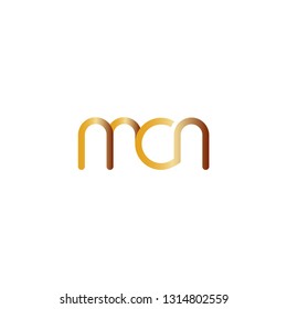 Letter mcn logo design