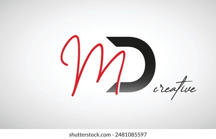 Letter MD Creative Clean Logo Design