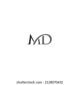 Buchstaben MD M und D Logo Symbol Design Vektorvorlage.
