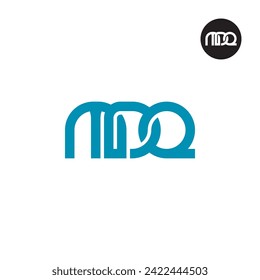 Diseño de logotipo de monograma MDQ Carta