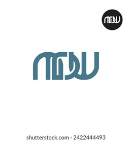 Letter MDW Monogram Logo Design