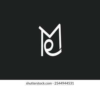 Buchstabe ME abstrakte erste Monogramm Logo-Design