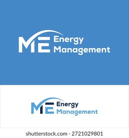 Letter ME Konzept Logo Design Vektor Vorlage