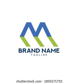 Letter ME or EM, finance logo design, company logo design