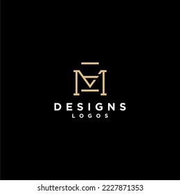 letter me or em luxury abstract initial logo design inspiration