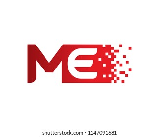 Letter ME Logo Template Design Vector, Emblem, Concept Design, Creative Symbol, Icon