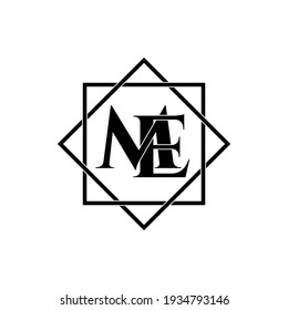 Letter ME luxury logo design vector