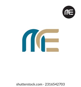 Letter ME Monogram Logo Design