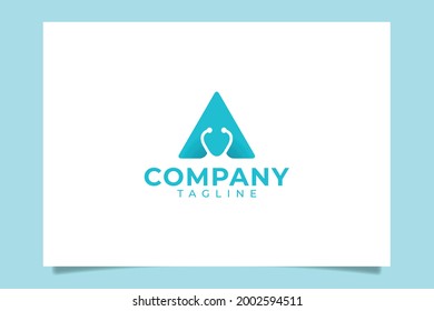 letter A medical logo vector for any business especially for medical and health care, pharmacy, hospital, clinic, etc.