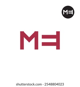 Letter MEI Logo Negative Space