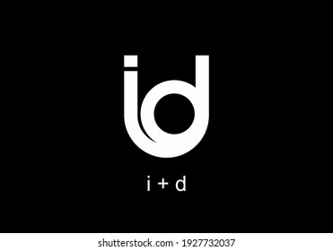 i letter merger with d letter design