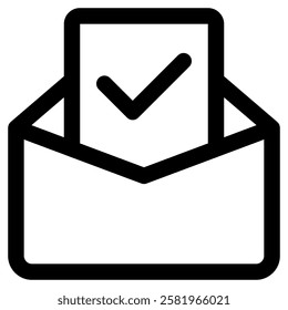 Letter Message Mail Email Icon for Democracy Politics Election