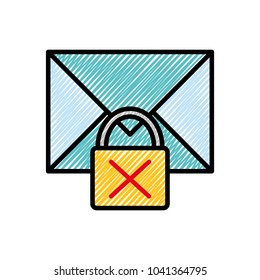 letter message with packlock bad security