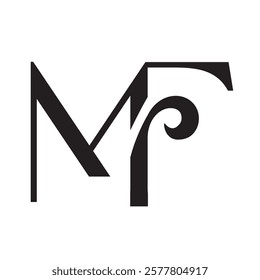 letter MF or FM vector logo design for luxury, fashion, jewelry, boutique, and startup