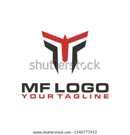 Letter MF logo design. Modern, memorable and powerfull symbol. Premium business logotype. Graphic alphabet symbol for corporate business identity.