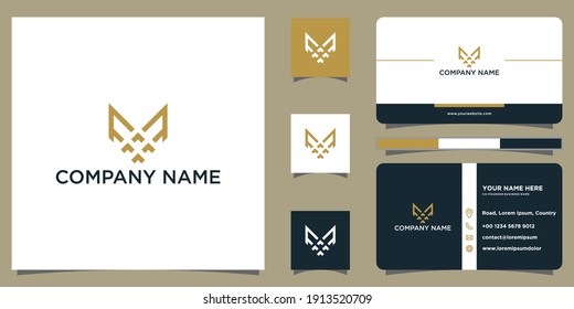 Letter MF Logo have a luxury, unique, simple and clever style. Logo design and business card. suitable for your brand, business, real estate, company, financial services 