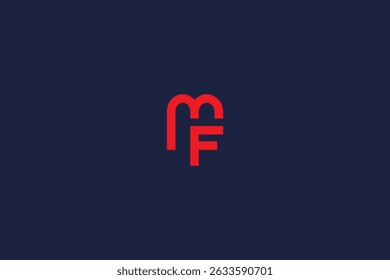 letter mf logo icon concept vector logo design template elements