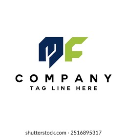 Letter MF logo icon design template elements
