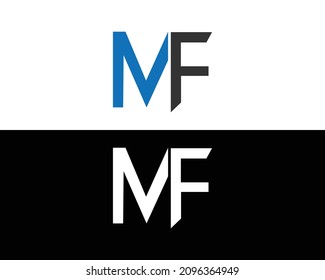 Letter MF Logo Unique Design Vector Illustration.	