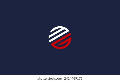 letra mg círculo logo icono diseño vector plantilla de diseño inspiración
