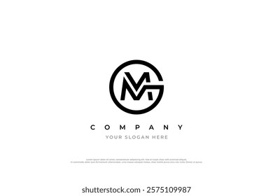 Letter MG or GM Logo Design