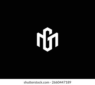 letter mg gm modern clean logo