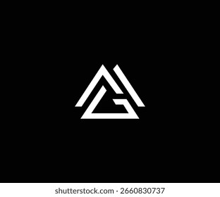 Letra MG GM Simple Minimal Clean Logo