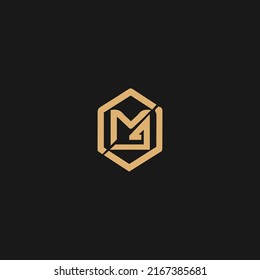 letter MG logo with design vector illustration template, letter H logo vector, creative Letter H letter logo
