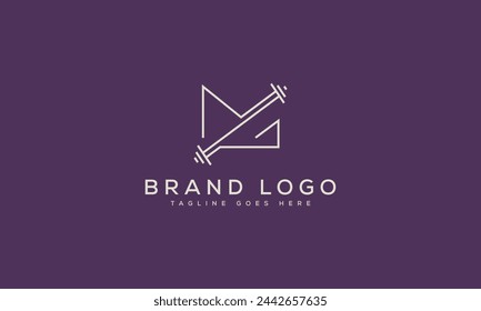 letter MG logo design vector template design for brand.
