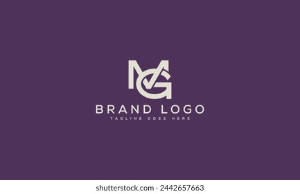 letter MG logo design vector template design for brand.