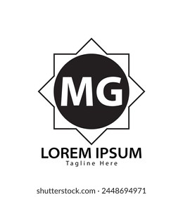 letter MG logo. MG. MG logo design vector illustration for creative company, business, industry
