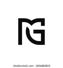 Letter Mg Logo Template Vector Stock Vector (Royalty Free) 1856883823 ...