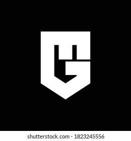 Letter MG polygon logo design vector