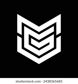 letter mgv creative logo design