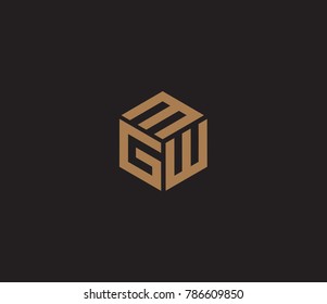 Letter MGW logo template