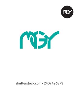 Diseño de logotipo de monograma MGY de carta