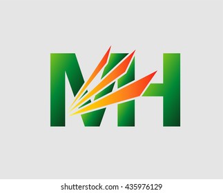 Letter Mh logo
