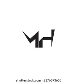 Letter Mh Logo Design Vector Stock Vector (Royalty Free) 2176673655 ...