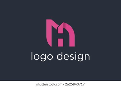letra mh ícone de logotipo vetor design modelo conceito