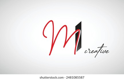 Letter MI Creative Clean Logo Design