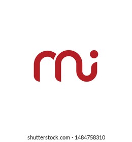 letter MI logo vector design template
